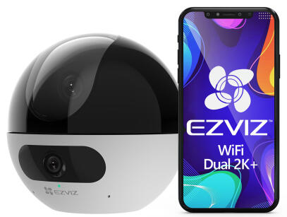 C7 2x2K+ - Kamera obrotowa NianiaWiFi, 2x 4Mpx, IR10m, Inteligentna detekcja AI, Audio - EZVIZ | C7 2x2K+