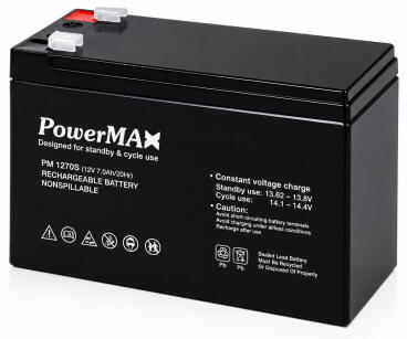 PM 1270S - Akumulator PowerMAX 7Ah 12V - MaxBat | PM 1270S