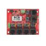 BCS-SP0406 Zestaw PoE 24V dla 4 wideomonitorów IP w obudowie wenętrznej BCS - widok z przodu na switch BCS-xPoE6
