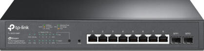 SG2210MP - Gigabitowy Przełącznik Smart JetStream, 8 portów PoE+, 2 Sloty SFP - TP Link | SG2210MP