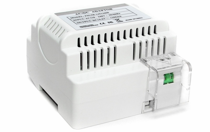 PSU5B - Zasilacz do wideodomofonu 14,5V / 1,3A na szynę DIN - Vidos | PSU5B