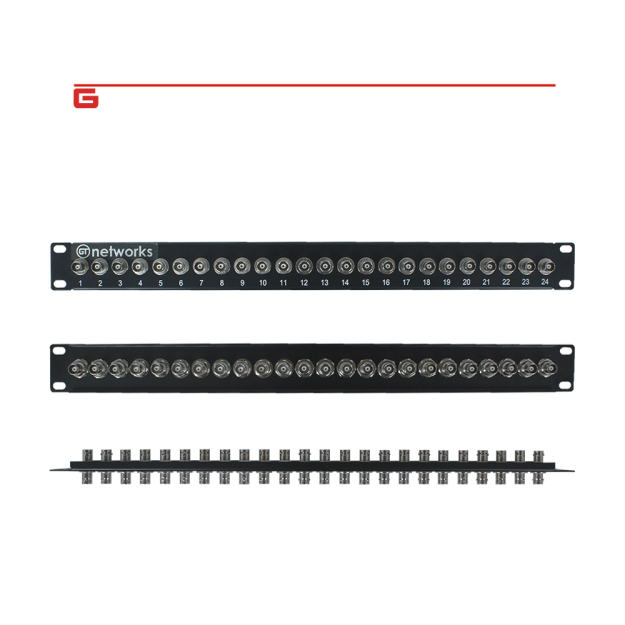 Patch panel, 24 BNC, 19