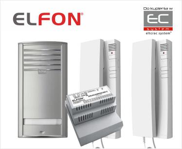 Pi1 AU1/3 Zestaw domofonowy z zasilaczem i 2 unifonami A-U1/3 - Elfon | 5905668417939
