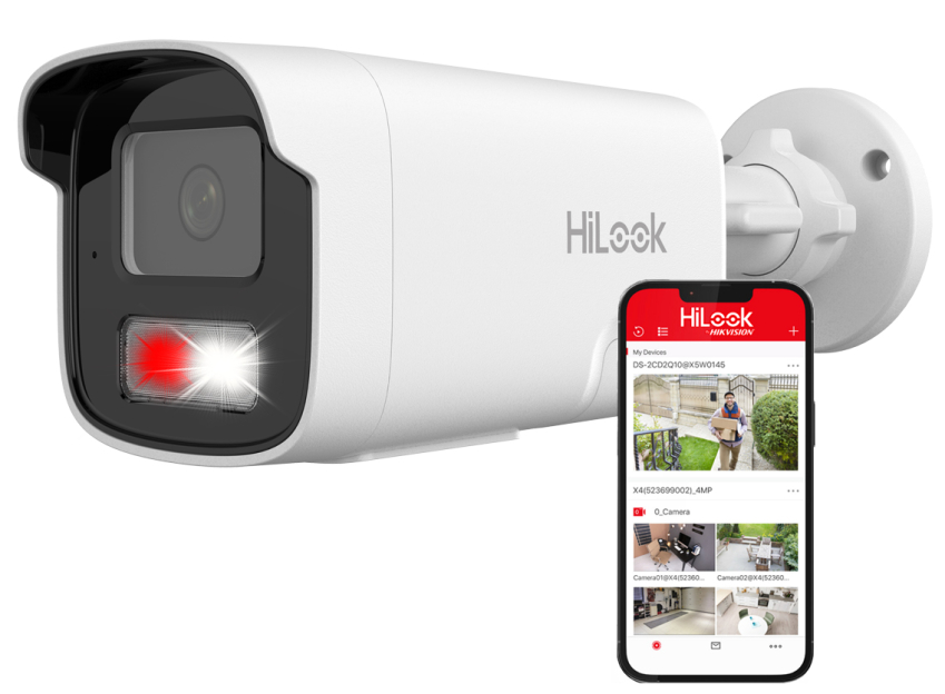 IPC-B440HA-LUF/SL - Kamera tubowa IP 4Mpx, 4mm, Smart Hybrid Light 50m, Live Guard - Hilook by Hikvision | 6942160442532