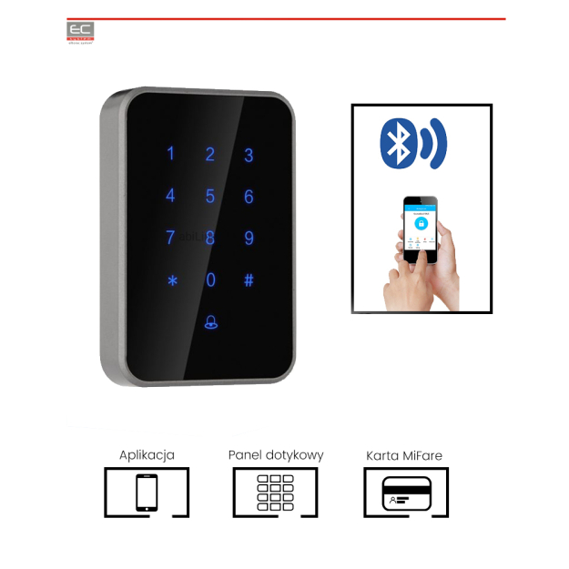 SmartLock 101 - Kontroler dostępu na kod, technologię Bluetooth i kartę MiFAre - AbiLine