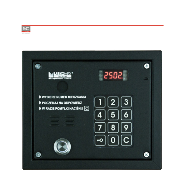 CP-2503TP - Panel zewnętrzny z czytnikiem kluczy Dallas - Laskomex | CP-2503TP
