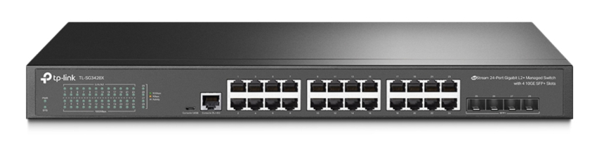 SG3428X - Switch zarządzalny JetStream, 24 porty Gigabit, 4x SFP+ 10 GE - TP Link | SG3428X