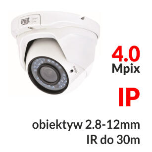 SL534NV/DO-P - Kamera kopułkowa 4.0 Mpix IP 2.8-12mm IR 30m - Miwi Urmet
