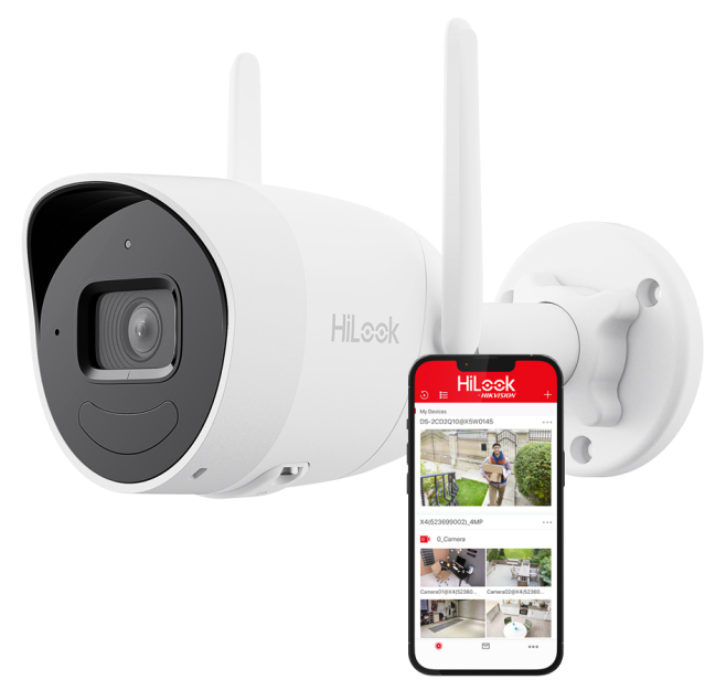 IPC-B120HA-D/W(W) - Kamera IP 2Mpx, 2.8mm, WiFi, IR30m, Mikrofon, Głośnik - HiLook by Hikvision | 6942160478005