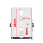UT-153 - Teleskopowy uchwyt do kamer CCTV z aluminium 1,5-3m