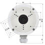 DS-1280ZJ-S - Adapter montażowy z dławikiem - Hikvision | 6954273658670