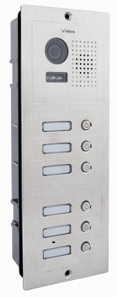 S606 - Panel bramowy 6-abonentowy z kamerą - Vidos | S606
