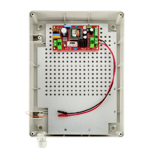 AUPS-70-120-XL1 - Zasilacz buforowy impulsowy 230VAC - 12VDC, 6A, 72W w obudowie zewnętrznej IP56  z miejscem na akumulator 18Ah - ATTE | 5902143690993