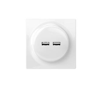 FGWU-021 - Gniazdo USB Walli N USB Outlet - Fibaro | 5902701701703