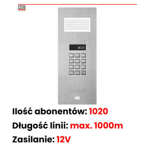 INSPIRO 9S+ - Centrala Master, 1020 lokali, podświetlana lista, zamek szyfrowy - ACO | INSPIRO 9S+