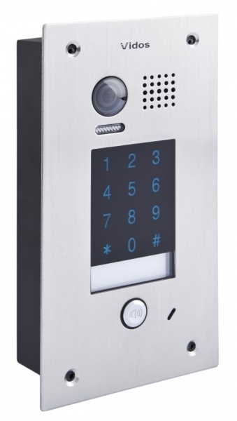 S1401D-2 -  Panel bramowy DUO 1-rodzinny z kamerą i szyfratorem, podtynkowy - Vidos | 5907281202695