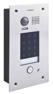 S1401D-2 -  Panel bramowy DUO 1-rodzinny z kamerą i szyfratorem, podtynkowy - Vidos | 5907281202695