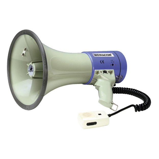 TM-27 - Megafon doręczny z kablem spiralnym, 25W - MONACOR | TM-27