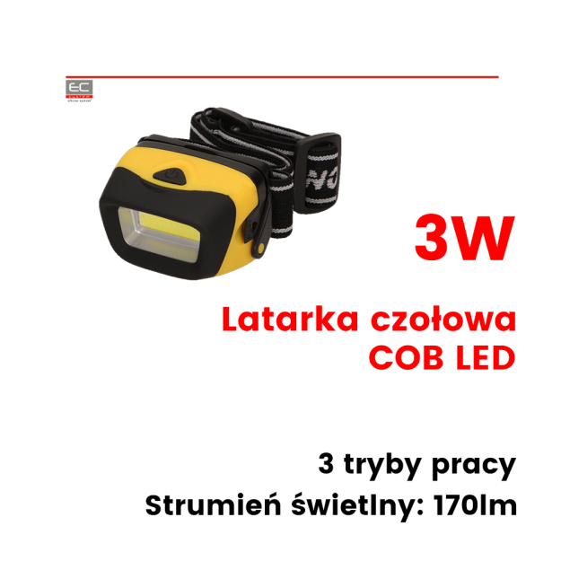 OR-LT-1515 - Latarka czołowa COB LED - ORNO