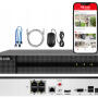 Zestaw do monitoringu IP 5Mpx, 4 Kamery IPC-B150H BLACK, PoE, IR30m - HiLook by Hikvision | IPC-B150H BLACK (x4) POE KIT
