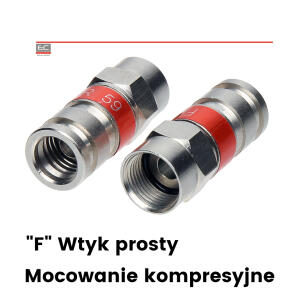 F/ZAC-RG59/MSR - Wtyk kompresyjny na kabel RG-59 - ALIQUAM | F/ZAC-RG59/MSR