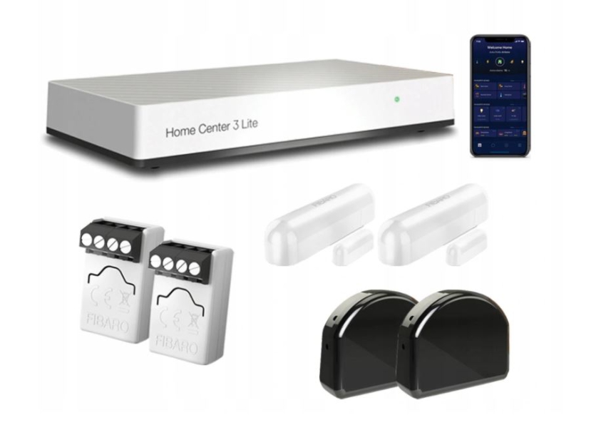 Zestaw Fibaro: HC3L + rolety + okna / drzwi - FIBARO | 5904035371652