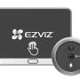 DP2 2K - Inteligentny wizjer WiFi z ekranem dotykowym, kamera 3MPx, kąt 166° - EZVIZ | 6941545619477