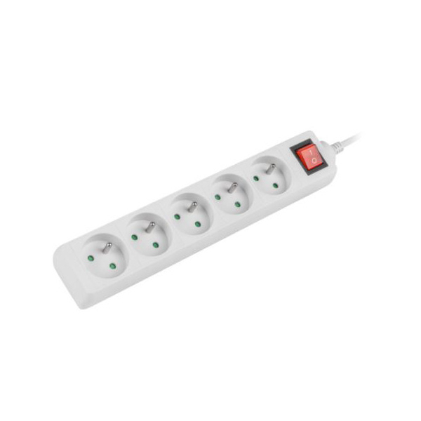 PS1-05E-0150-W - Przedłużacz biały, 1.5m - Lanberg | PS1-05E-0150-W