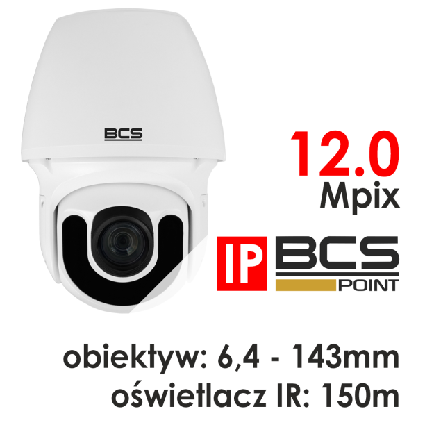 BCS-P-5682RSA - Kamera szybkoobrotowa IP 12Mpx, 6,5-143mm, IR150m, microSD - BCS POINT | BCS-P-5682RSA
