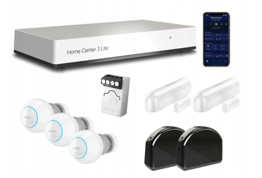 Zestaw Fibaro: HC3L + rolety + okna + ogrzewanie - FIBARO | 5904035371782