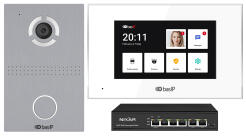 Zestaw wideodomofonowy IP 1-rodzinny, 7" LCD, PoE - BasIP | BasIP Kit