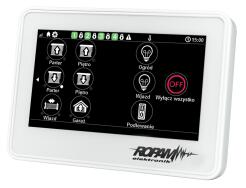 TPR-4W - Panel dotykowy 4.3”  (klawiatura dotykowa) w obudowie natynkowej, białej - Ropam | TPR-4W