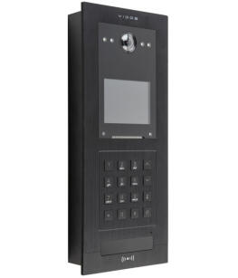 S110 - Stacja bramowa do wideodomofonu IP, 3.5" TFT LCD,  dwuzakresowy RFID, LED, IP64  - Vidos | S110