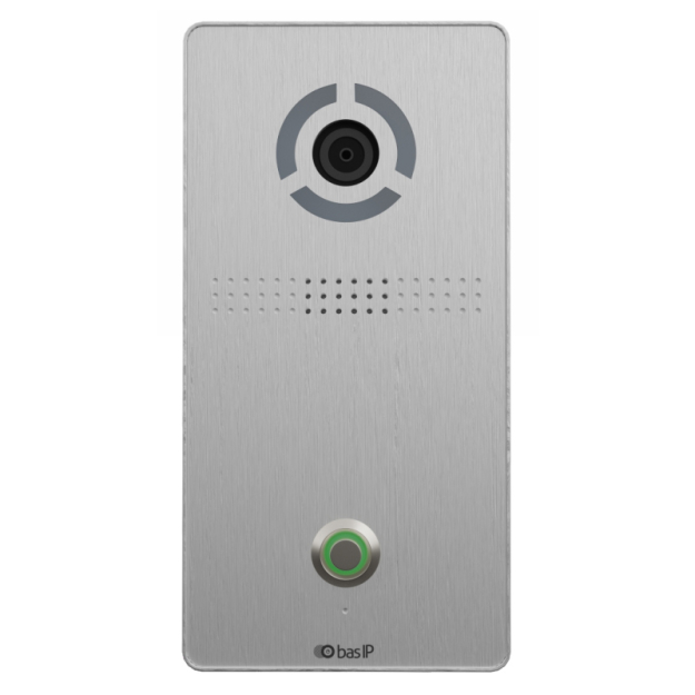 AV-04SD SILVER - Panel bramowy IP, 1-przyciskowy, natynkowy - BasIP | 5060514913468