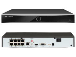 DS-7608NXI-K1/8P - Rejestrator IP 8-kanałowy, do 12Mpx, 1x HDD, 8x PoE, AcuSense - Hikvision | 6931847175054