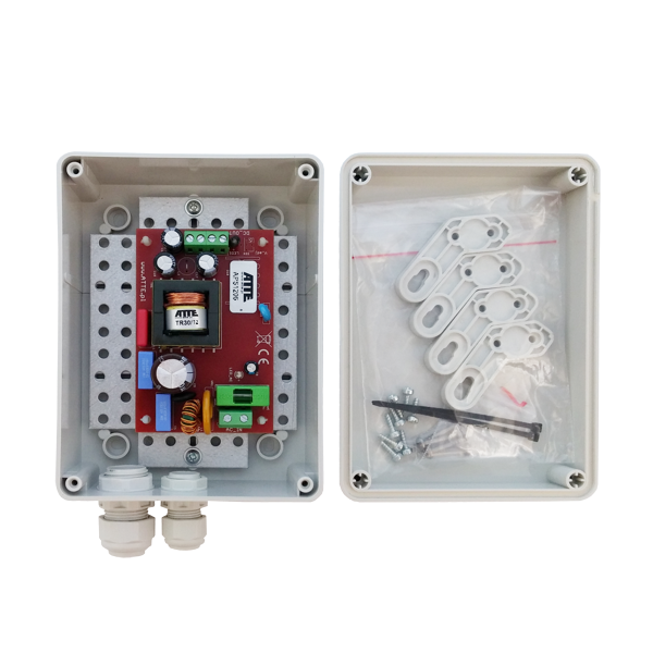 APS-70-120-S1 / APS1206/S - Zasilacz impulsowy 230V AC - 12V DC, 6A, 72W w obudowie zewnętrznej IP56 150x110x70mm - Atte | 5902143690832