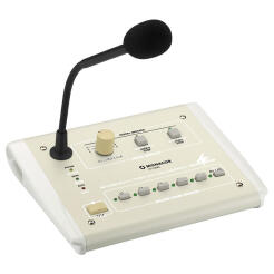 PA-1120RC- Mikrofon pulpitowy PA, 5-strefowy - MONACOR | PA-1120RC