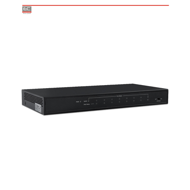 BCS-P-SP0801G-SFP - Switch 8 porty PoE, 1 port combo RJ45/SFP - BCS