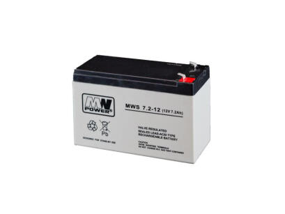 MWS 7,2-12 - Akumulator 12V 7,2Ah - MW Power | MWS 7,2-12