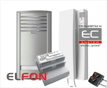P1 AU1-RL Zestaw domofonowy z zasilaczem, unifonem A-U1 i kluczem radiowym - Elfon | 5905668417908