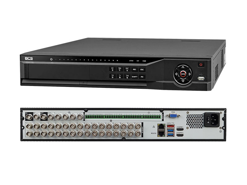 BCS-XVR3204-IV - Rejestrator 32-kanałowy, 5w1, do 8Mpx, 4x HDD - BCS LINE | BCS-XVR3204-IV