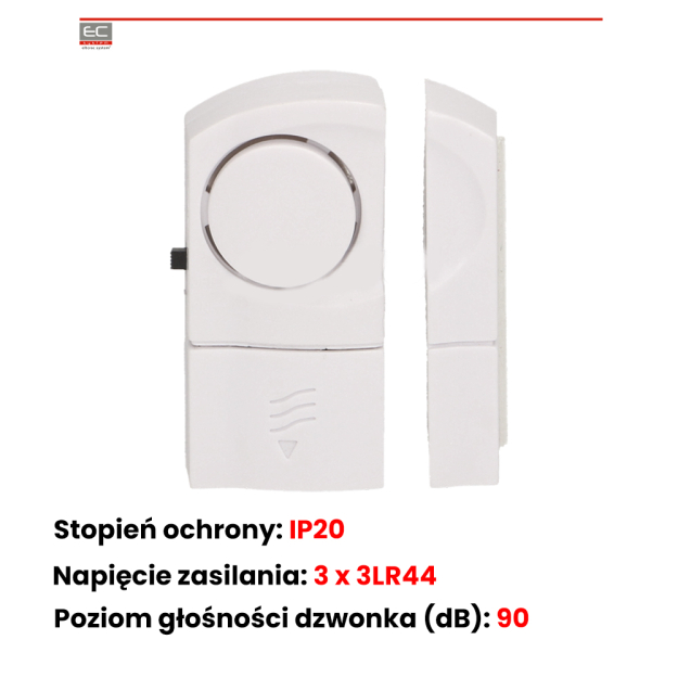 OR-MA-708 - Zestaw mini alarmów okienno - drzwiowych, 3szt - ORNO | OR-MA-708