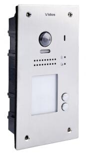 S1202A-2 -  Panel bramowy DUO 2-rodzinny z kamerą i czytnikiem zbliżeniowym RFID 125kHz - Vidos | 5907281206266