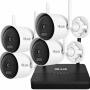 Zestaw do Monitoringu WiFi EasyLink 2.0, 4x Kamera 4MP, Rejestrator NVS - HiLook by Hikvision