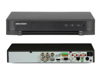 DS-7204HUHI-K1 - Rejestrator 4-kanałowy, IP, EkoDVR, HD-TVI, H.265 (H.265+), 5Mpx - HIKVISION | 6941264022046