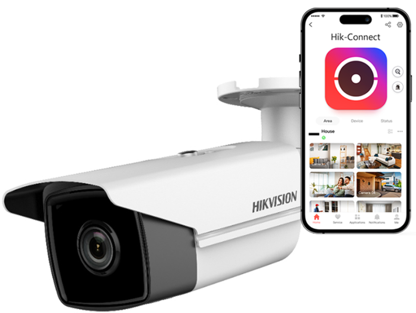 DS-2CD2T23G0-I5 - Kamera tubowa IP, 2Mpix, 2.8mm,IP67, PoE - Hikvision | 6954273649920