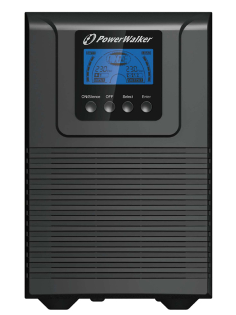 VFI 1000 TG - Zasilacz UPS, LCD, 1000VA/900W, 1xIEC C14, 4xIEC C13, Jednofazowy online (VFI)  - PowerWalker | 4260074978308