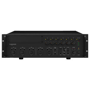 PA-6480 - Wzmacniacz miksujący PA mono 6-strefowy, 480W RMS - MONACOR | PA-6480