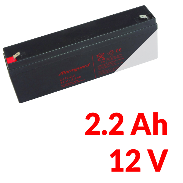 CJ 12V-2,2 - Akumulator 2,2Ah 12V - Alarmguard | CJ 12V-2,2