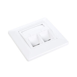 SX9-2-0-WH - Gniazdo modularne, 2 porty, kat. 6 - Solarix | SX9-2-0-WH